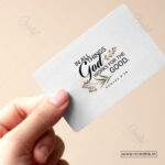 Hope in Difficult Times Pocket Blessings Cards – God Works for Good | Romans 8:28 (Pack of 100) - Image 2