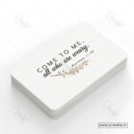 Rest in Jesus Pocket Blessings Cards – Come to Me All Who Are Weary | Matthew 11:28 (Pack of 100)