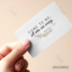 Rest in Jesus Pocket Blessings Cards – Come to Me All Who Are Weary | Matthew 11:28 (Pack of 100) - Image 2
