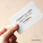 Commit Your Plans to God Pocket Blessings Cards – Proverbs 16:3 (Pack of 100) - Image 2