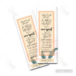 New Heart Christian Bookmark – A New Spirit Within You | Ezekiel 36:26