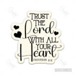 Trusting God Wholeheartedly Christian Magnet (Set of 4) – A Daily Reminder to Rely on Him | Proverbs 3:5