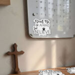 Do Not Be Afraid, Just Believe Christian Magnet (Set of 4) – Courage and Faith for Difficult Moments | Mark 5:36 - Image 4