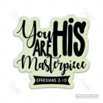 You Are God’s Masterpiece Christian Magnet (Set of 4) – A Reminder of Your Worth in Christ | Ephesians 2:10