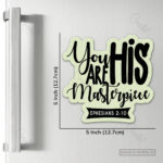 You Are God’s Masterpiece Christian Magnet (Set of 4) – A Reminder of Your Worth in Christ | Ephesians 2:10 - Image 2