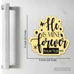 He Is Mine Forever Christian Magnet (Set of 4) – Finding Strength and Belonging in God | Psalm 73:26 - Image 2