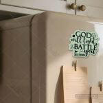 God Will Fight for You Christian Magnet (Set of 4) – Rest in His Protection and Strength | Exodus 14:14 - Image 3