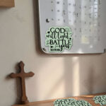 God Will Fight for You Christian Magnet (Set of 4) – Rest in His Protection and Strength | Exodus 14:14 - Image 4