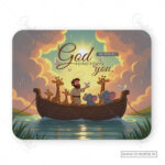 God Remembers You Mouse Pad – Genesis 8:1 Gentle Reminder of God’s Care