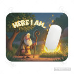 Here I Am Mouse Pad – Exodus 3:4 A Response of Faith and Obedience - Image 2