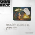 Here I Am Mouse Pad – Exodus 3:4 A Response of Faith and Obedience - Image 3
