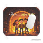 We Will Not Fear Mouse Pad – Daniel 3:17 Courage Rooted in Faith - Image 2