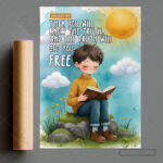 Truth That Sets You Free Christian Poster – Finding Freedom in God’s Word | John 8:32 - Image 8