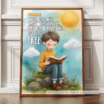 Truth That Sets You Free Christian Poster – Finding Freedom in God’s Word | John 8:32 - Image 12