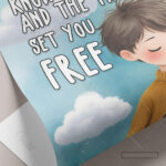 Truth That Sets You Free Christian Poster – Finding Freedom in God’s Word | John 8:32 - Image 15