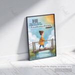 God Watches Over You Christian Poster – He Will Not Let Your Foot Slip | Psalm 121:3 - Image 5