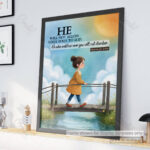 God Watches Over You Christian Poster – He Will Not Let Your Foot Slip | Psalm 121:3 - Image 6