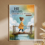 God Watches Over You Christian Poster – He Will Not Let Your Foot Slip | Psalm 121:3 - Image 11