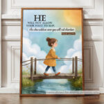 God Watches Over You Christian Poster – He Will Not Let Your Foot Slip | Psalm 121:3 - Image 12