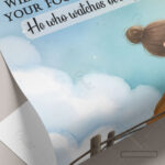 God Watches Over You Christian Poster – He Will Not Let Your Foot Slip | Psalm 121:3 - Image 15
