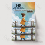 God Watches Over You Christian Poster – He Will Not Let Your Foot Slip | Psalm 121:3 - Image 17