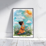 Rejoicing in Hope Christian Poster -- Faith, Patience, and Prayer in Every Season | Romans 12:12 - Image 4