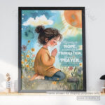 Rejoicing in Hope Christian Poster -- A Call to Prayer, Patience, and Joyful Faith | Romans 12:12 - Image 2