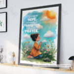 Rejoicing in Hope Christian Poster -- Faith, Patience, and Prayer in Every Season | Romans 12:12 - Image 6