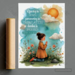 Rejoicing in Hope Christian Poster – Persevering Through Trials with Prayer | Romans 12:12 - Image 8