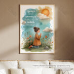 Rejoicing in Hope Christian Poster – Persevering Through Trials with Prayer | Romans 12:12 - Image 9