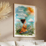 Rejoicing in Hope Christian Poster -- Faith, Patience, and Prayer in Every Season | Romans 12:12 - Image 10
