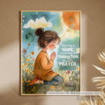 Rejoicing in Hope Christian Poster -- A Call to Prayer, Patience, and Joyful Faith | Romans 12:12 - Image 11