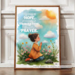 Rejoicing in Hope Christian Poster -- Faith, Patience, and Prayer in Every Season | Romans 12:12 - Image 12