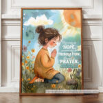 Rejoicing in Hope Christian Poster -- A Call to Prayer, Patience, and Joyful Faith | Romans 12:12 - Image 12