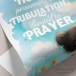 Rejoicing in Hope Christian Poster -- Faith, Patience, and Prayer in Every Season | Romans 12:12 - Image 15