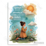 Rejoicing in Hope Christian Poster – Persevering Through Trials with Prayer | Romans 12:12