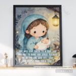 Jesus Our Savior Christian Poster – He Will Save His People | Matthew 1:21 - Image 2