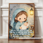 Jesus Our Savior Christian Poster – He Will Save His People | Matthew 1:21 - Image 12