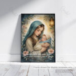 Mary and Baby Jesus Christian Poster – In Humble Faith and Quiet Grace - Image 4