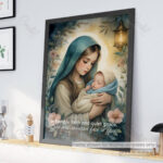 Mary and Baby Jesus Christian Poster – In Humble Faith and Quiet Grace - Image 6