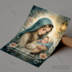 Mary and Baby Jesus Christian Poster – In Humble Faith and Quiet Grace - Image 7