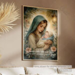 Mary and Baby Jesus Christian Poster – In Humble Faith and Quiet Grace - Image 10