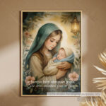 Mary and Baby Jesus Christian Poster – In Humble Faith and Quiet Grace - Image 11