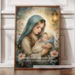 Mary and Baby Jesus Christian Poster – In Humble Faith and Quiet Grace - Image 12