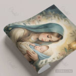 Mary and Baby Jesus Christian Poster – In Humble Faith and Quiet Grace - Image 14