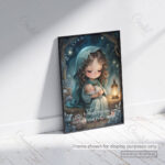 Jesus Incarnation Christian Poster – He Who Formed the Stars Learned Love in Her Arms - Image 5