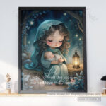 Jesus Incarnation Christian Poster – He Who Formed the Stars Learned Love in Her Arms - Image 2