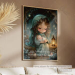 Jesus Incarnation Christian Poster – He Who Formed the Stars Learned Love in Her Arms - Image 10