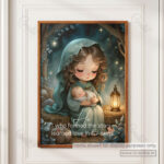 Jesus Incarnation Christian Poster – He Who Formed the Stars Learned Love in Her Arms - Image 13