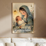 For Unto Us a Child Is Born Christian Poster – Hope Given to the World | Isaiah 9:6 - Image 9